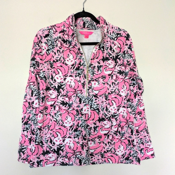 Lilly Pulitzer Skipper Hanging With My Boo Popover Women's Sz M - Picture 1 of 4